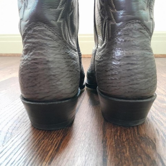 Nocona Boots Mens Exotic Shark Western Cowboy Boots Size 11 D - Picture 5 of 8